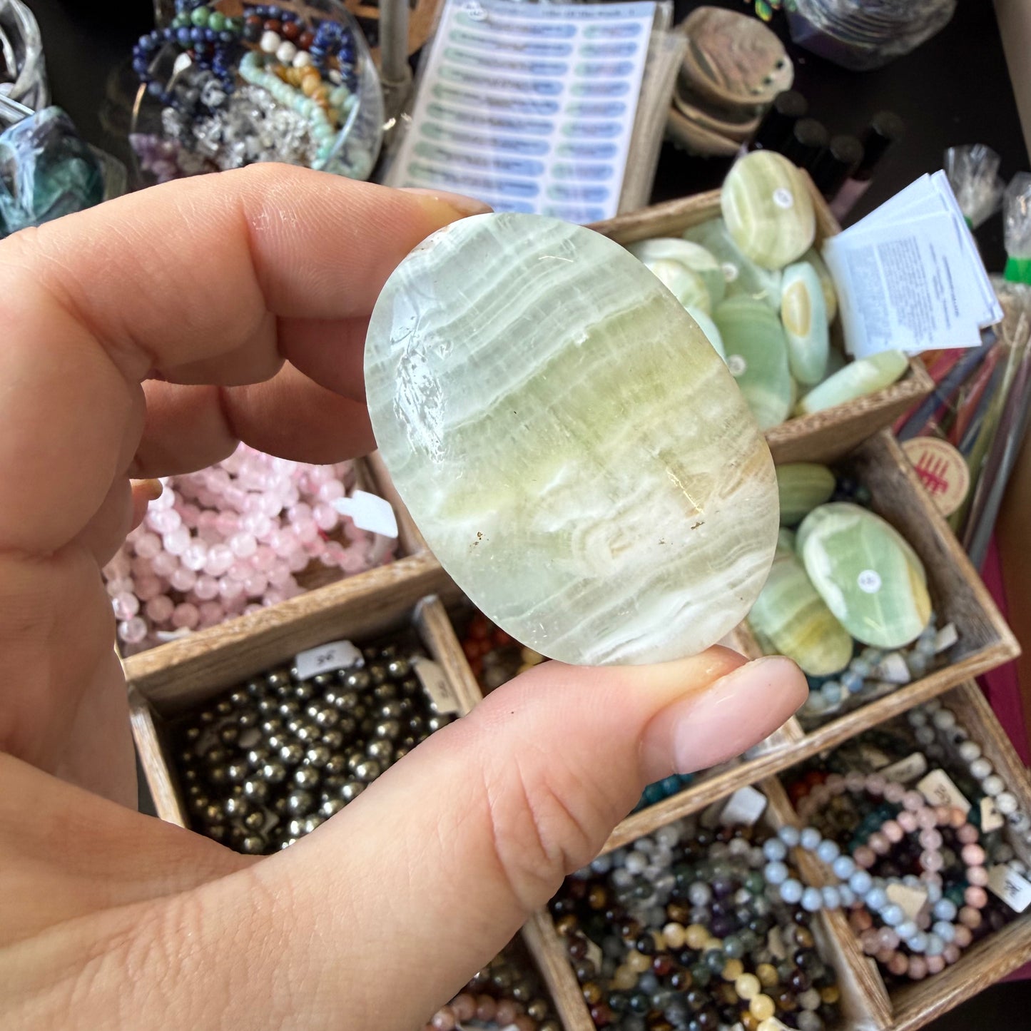 Caribbean Calcite Palm Stone