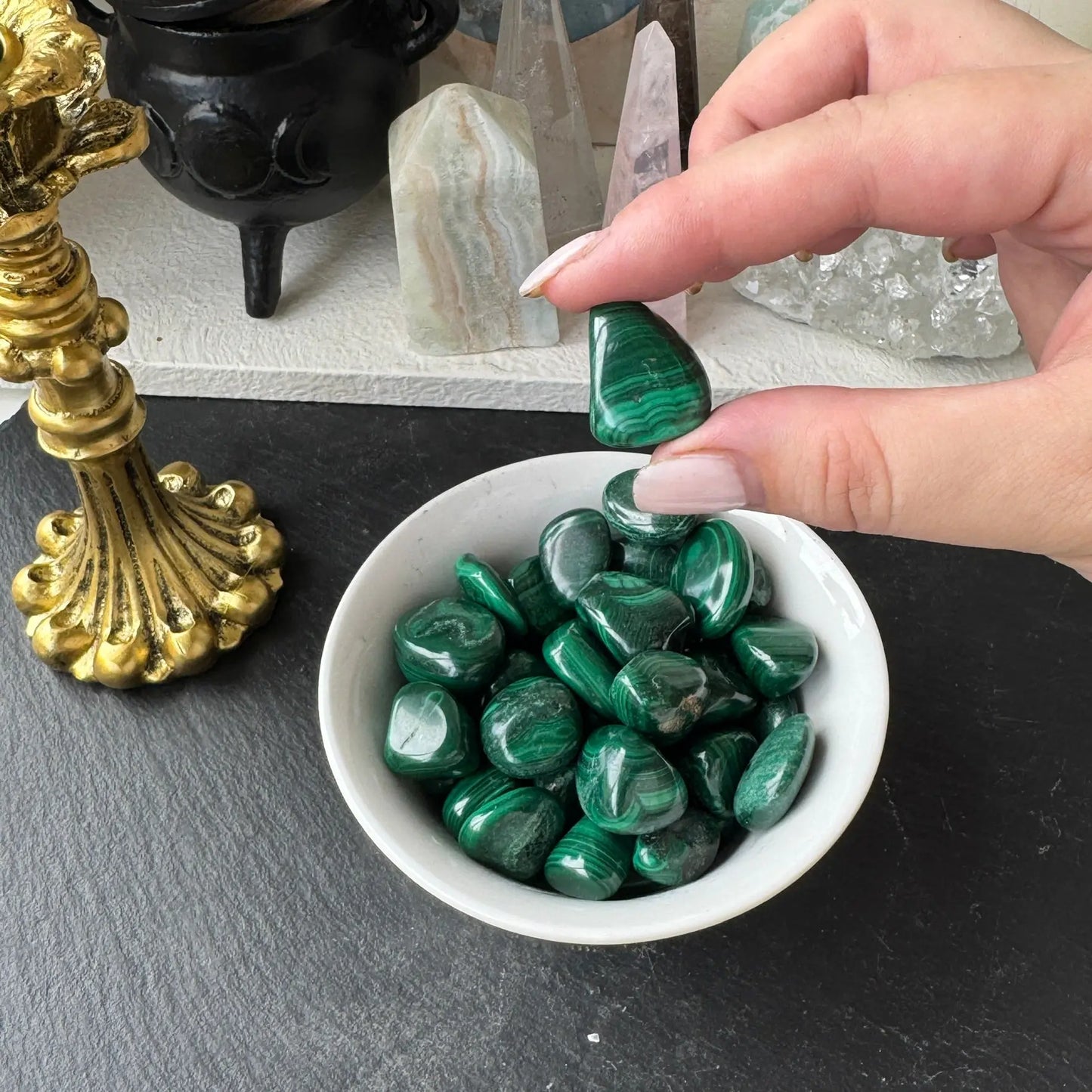 Malachite Tumbled The Spiritual Toolbox