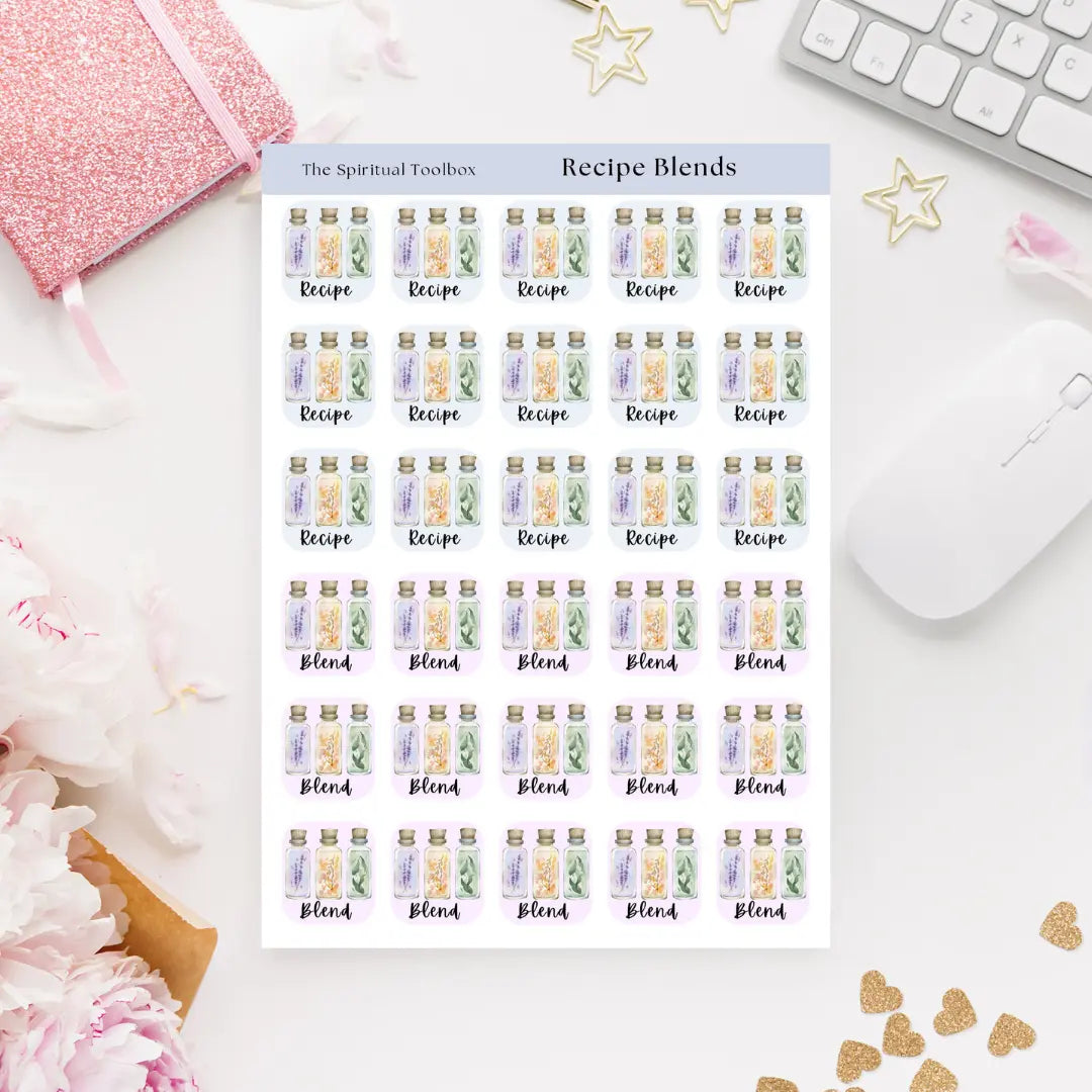 Sticker Sheet | Recipe Blends The Spiritual Toolbox
