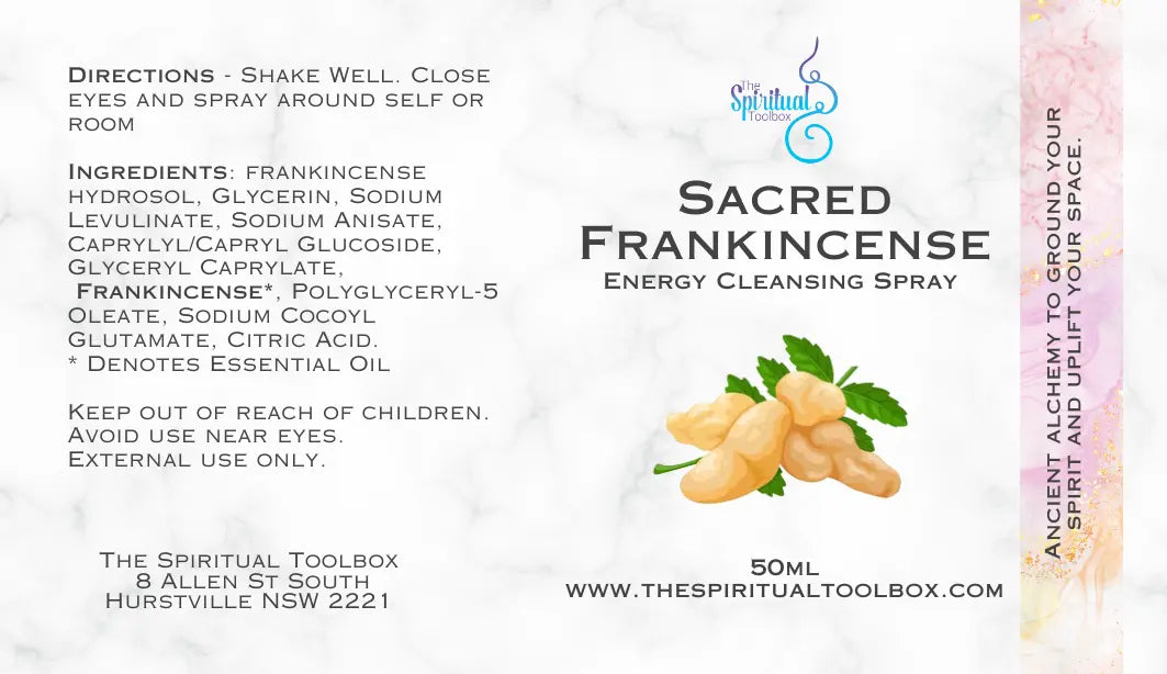 Sacred Frankincense Energy Cleansing Spray The Spiritual Toolbox
