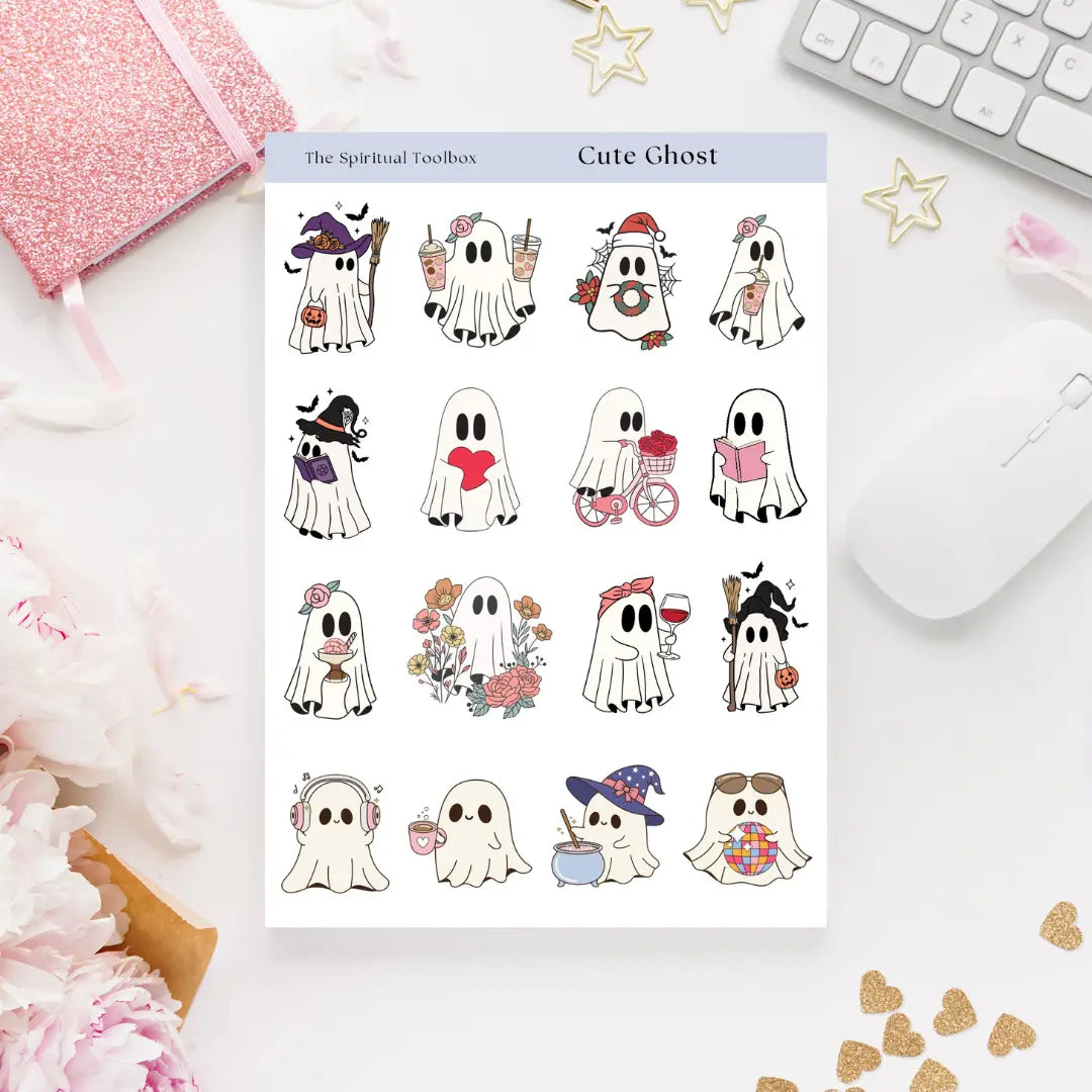 Sticker Sheet | Cute Ghost The Spiritual Toolbox