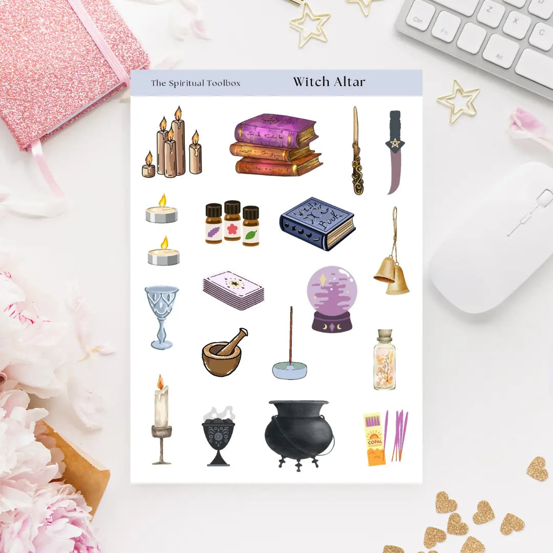 Sticker Sheet | Witch Altar The Spiritual Toolbox
