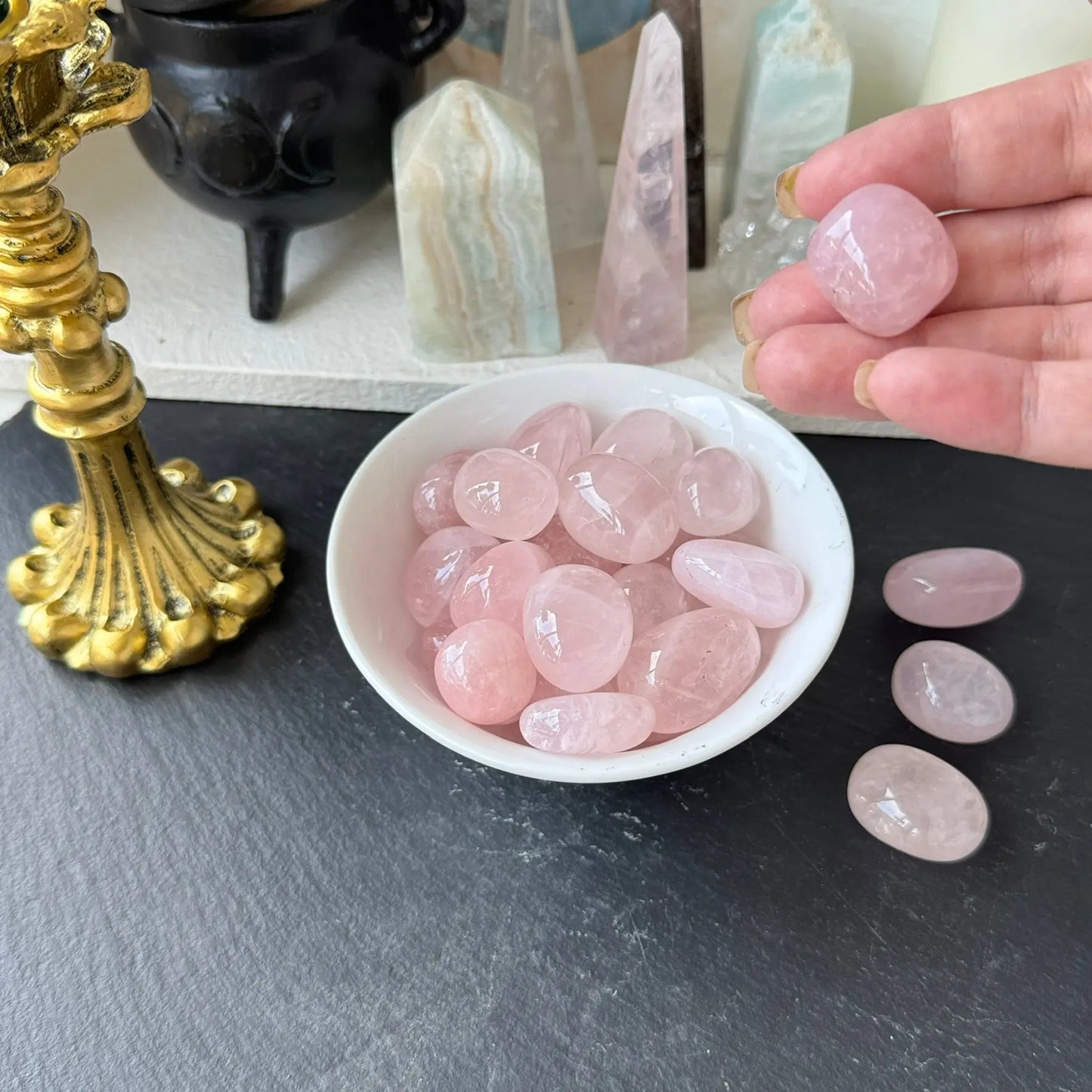 Rose Quartz A Grade Tumbled The Spiritual Toolbox