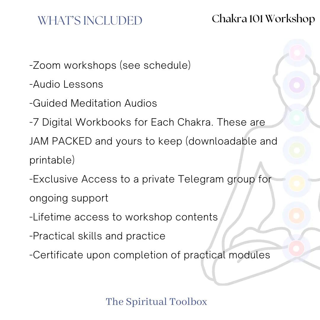 Guided Chakra 101 Workshop The Spiritual Toolbox