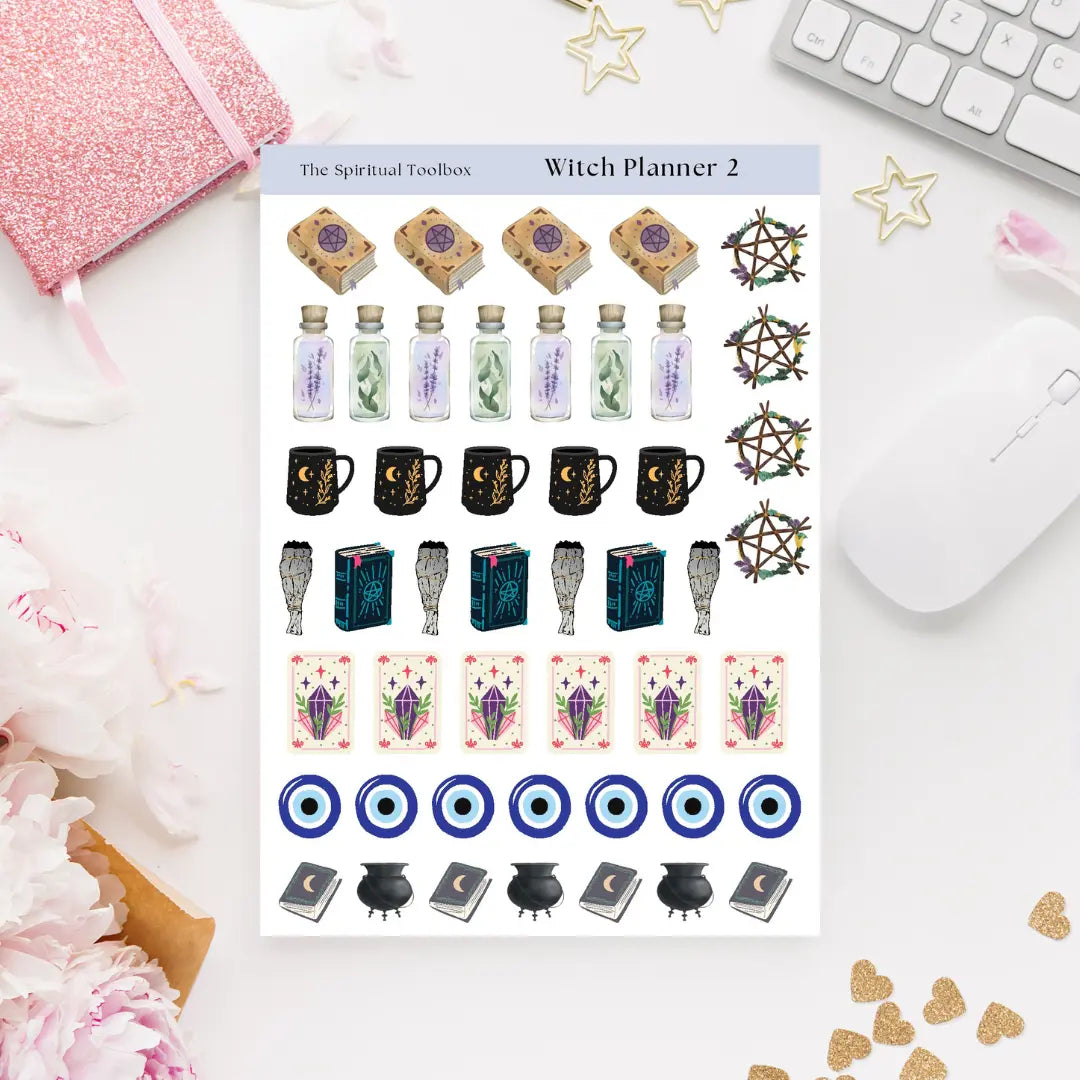 Sticker Sheet | Witchy Planner 2 The Spiritual Toolbox