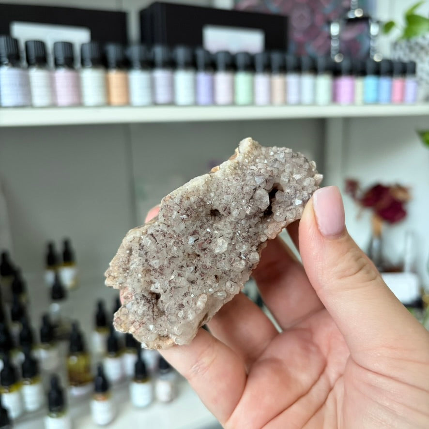 Quartz with Hematite Crystal Specimen | AUS