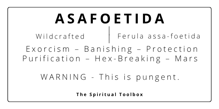Asafoetida Powder | Exorcism - Banishing - Protection - Purification