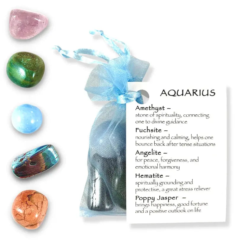 AQUARIUS ZODIAC CRYSTAL KIT The Spiritual Toolbox