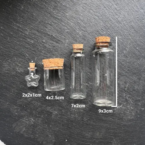 Glass Cork Vial (Medium) The Spiritual Toolbox