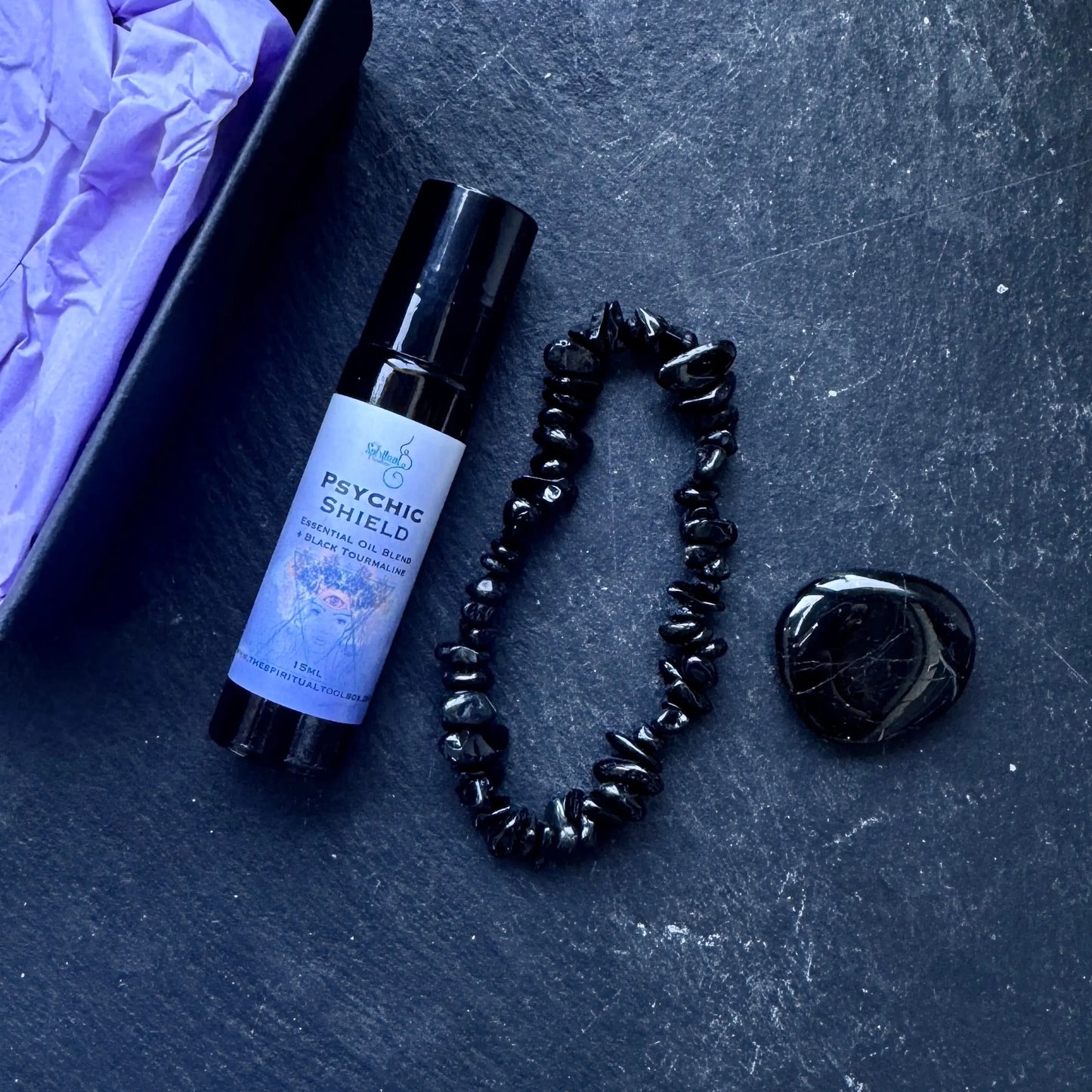Psychic Shield + Black Tourmaline | Gift Box The Spiritual Toolbox