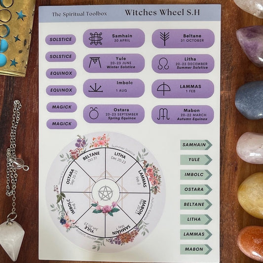 Sticker Sheet | Witch's Wheel Southern Hemisphere