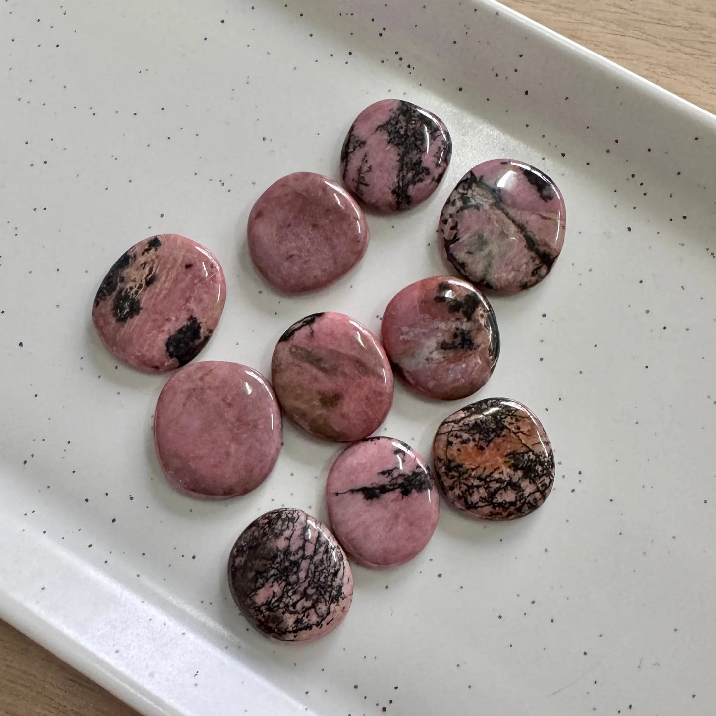 Rhodonite Flatstone The Spiritual Toolbox