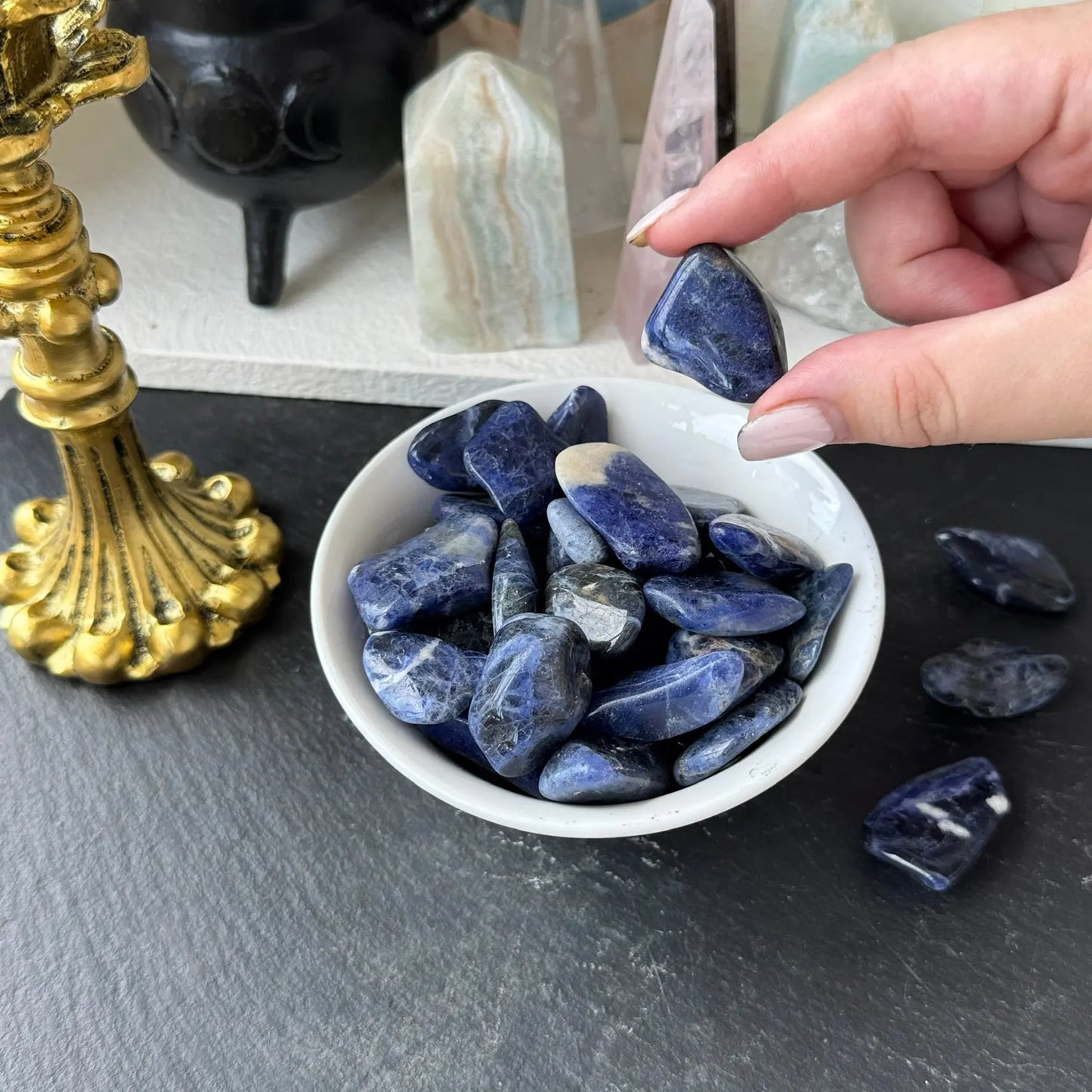 Sodalite Tumbled The Spiritual Toolbox