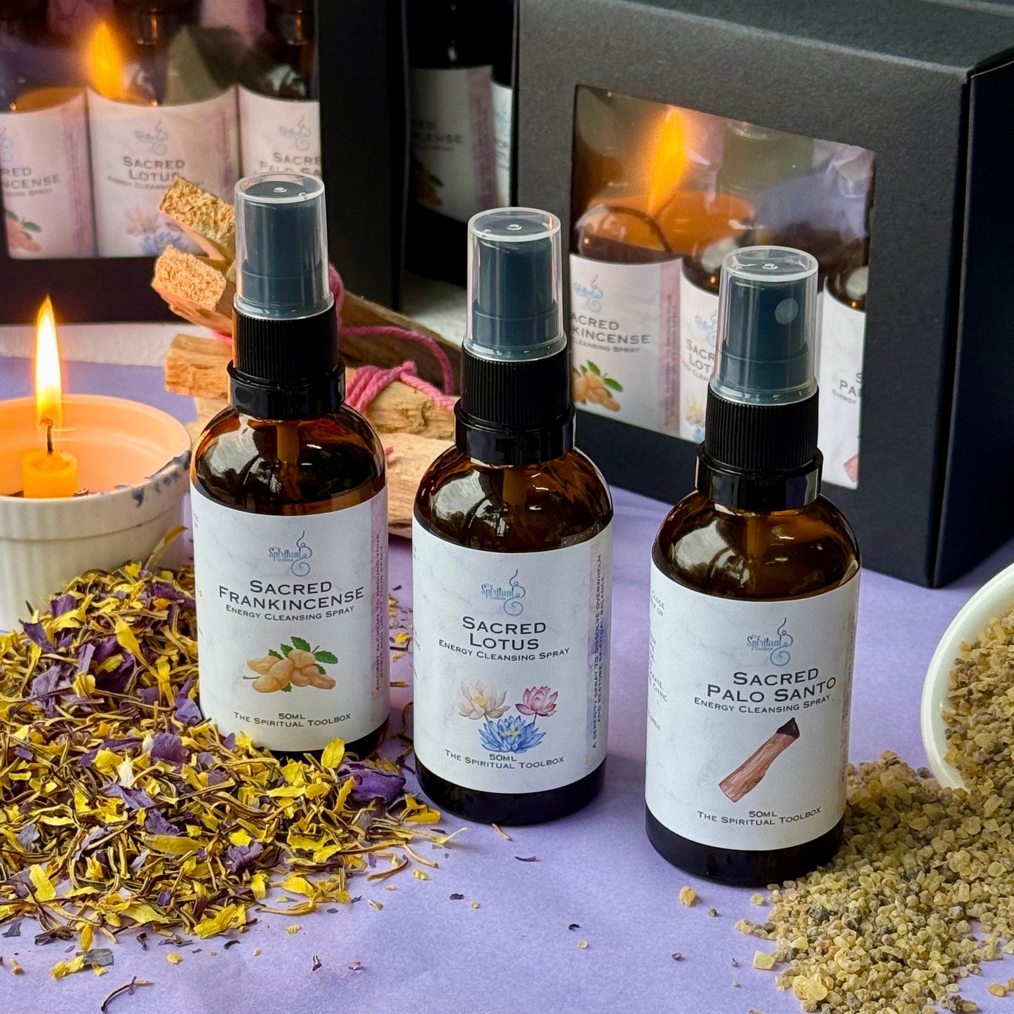 Sacred Energy Cleansing Sprays | Trio 50ml x3