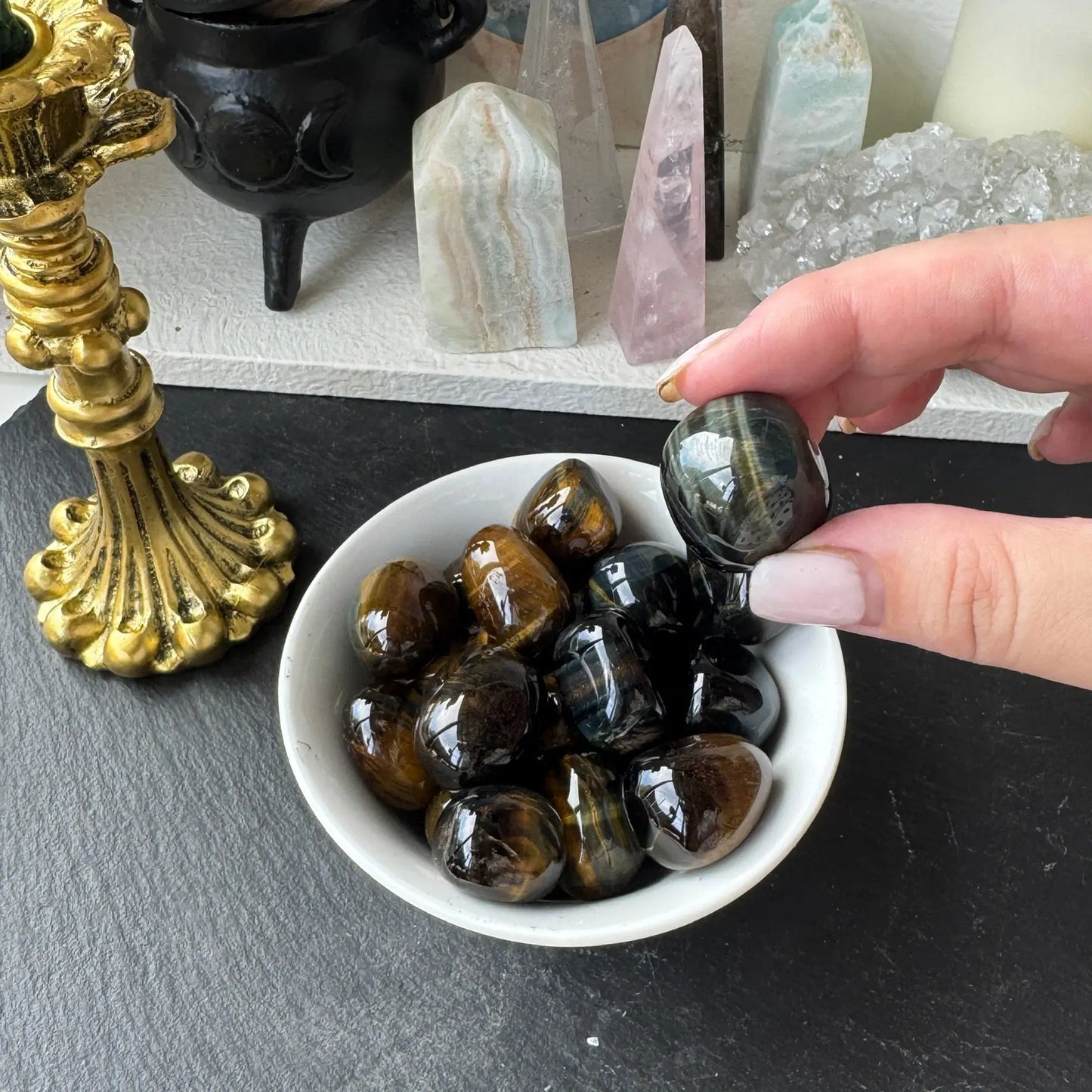 Tiger’s Eye Tumbled The Spiritual Toolbox