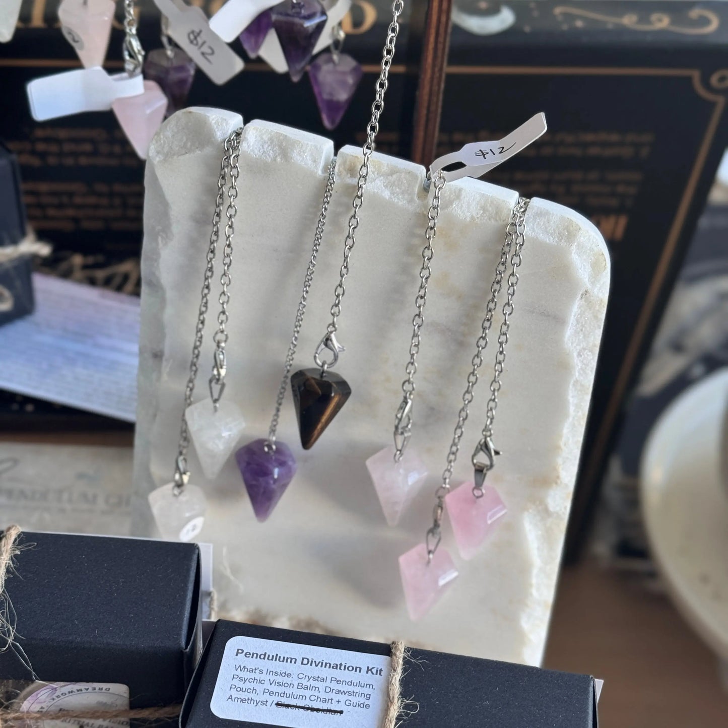Smaller Crystal Pendulum The Spiritual Toolbox