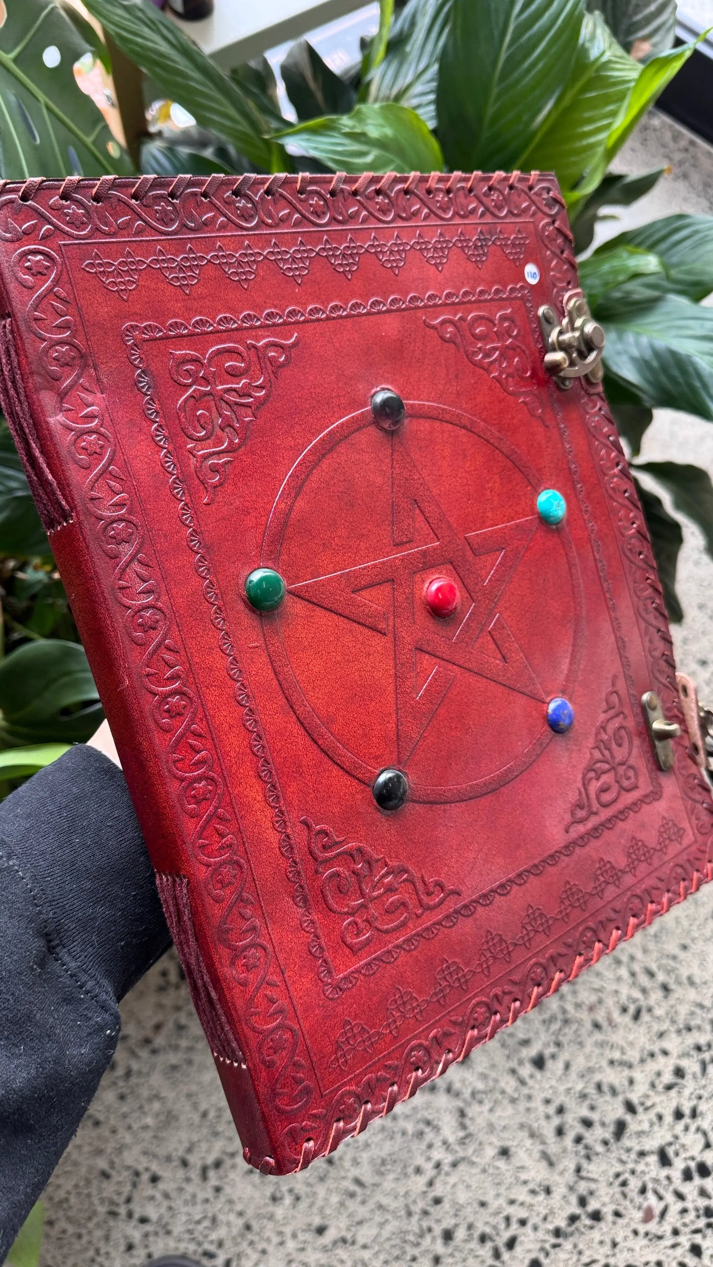XL Book of Shadows / Grimoire Journal | With Pentagram The Spiritual Toolbox