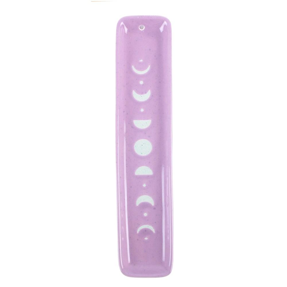 Purple Moon Phase Incense Catcher / Trinket Dish