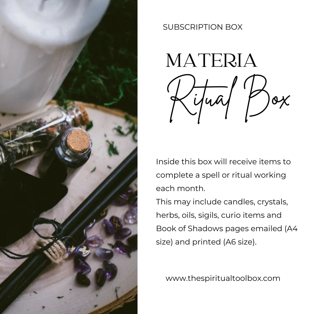 Monthly Materia Ritual Box (Previously Witch's Apothecary Box) The Spiritual Toolbox