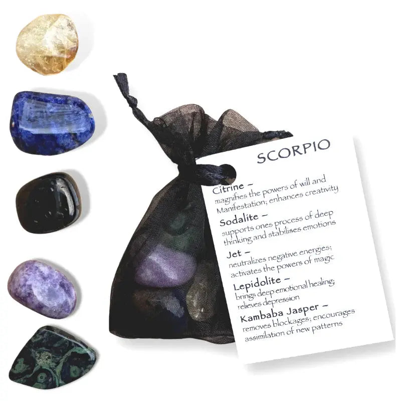 SCORPIO ZODIAC CRYSTAL KIT The Spiritual Toolbox