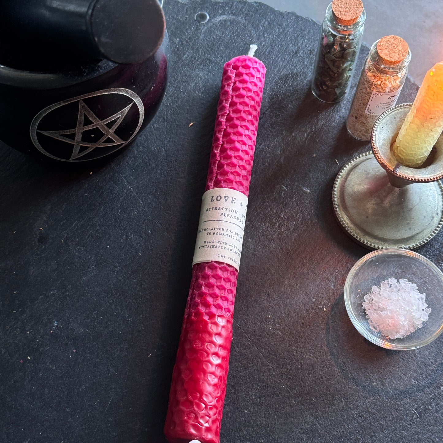 Love + Passion | Beeswax Altar Candle