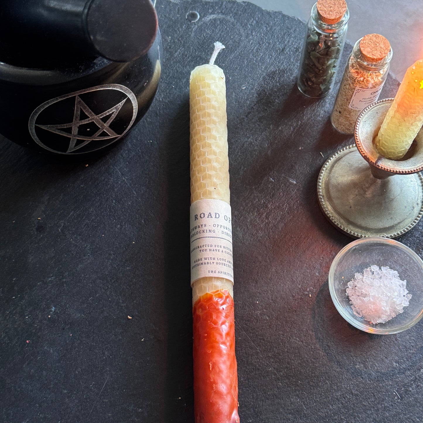 Road Opening | Beeswax Altar Candle