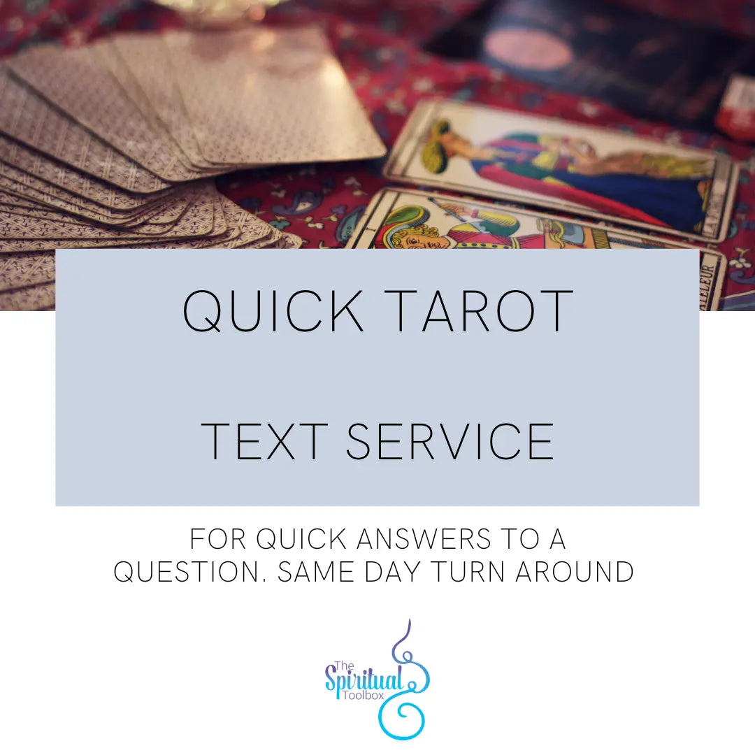 Text Quick Tarot Reading - Ritual Service The Spiritual Toolbox