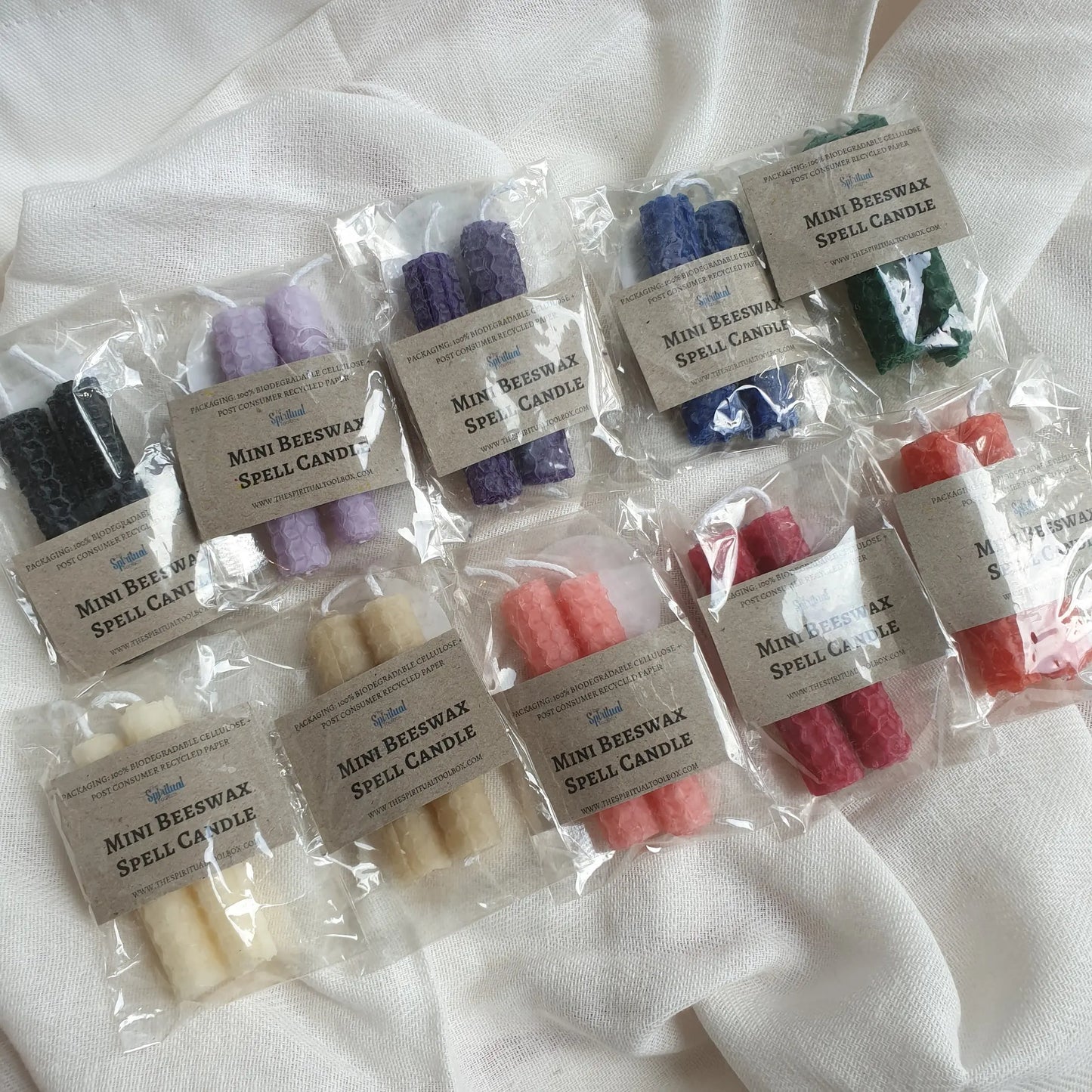 Mini Beeswax Spell Candle 2 Pack The Spiritual Toolbox