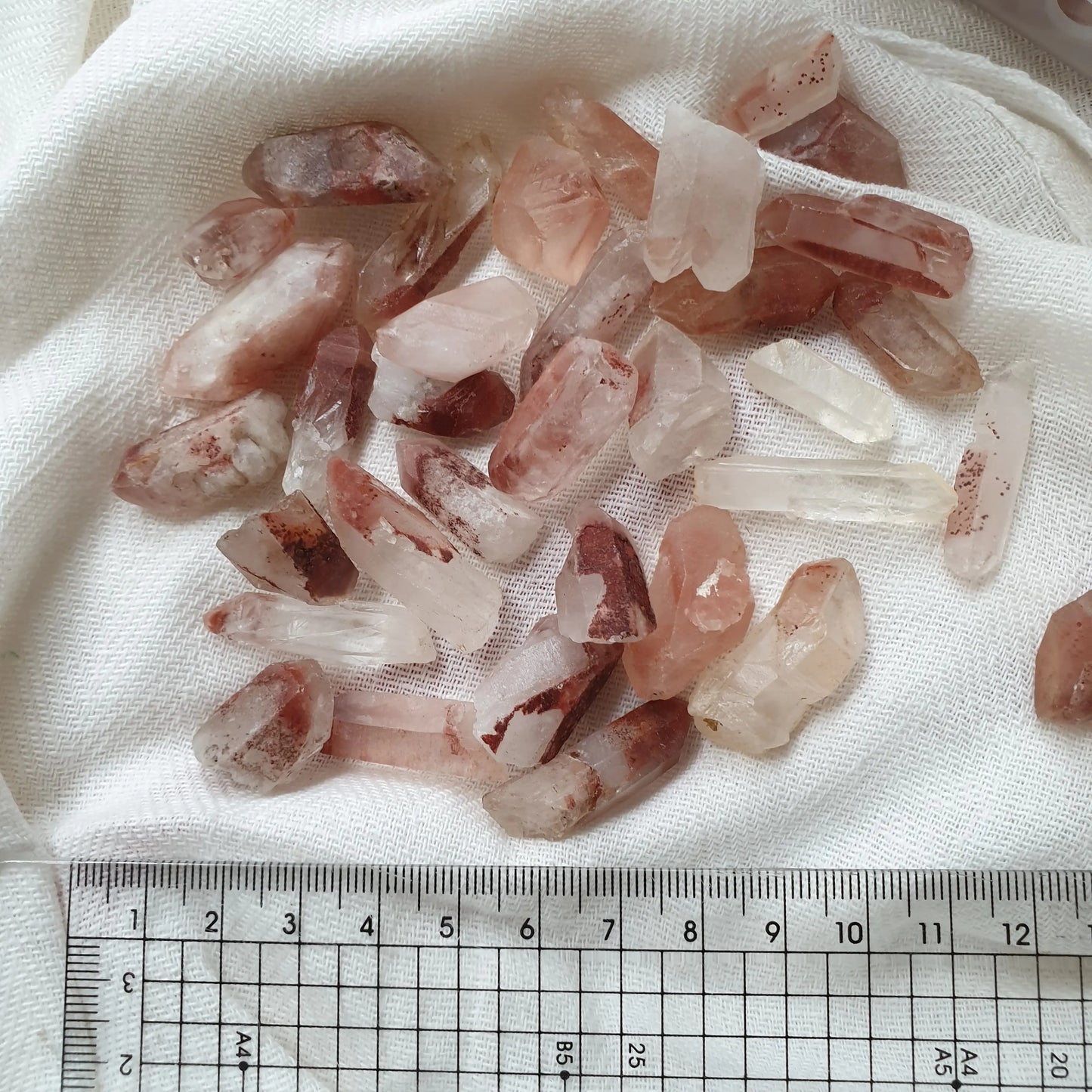 Red Hematite Quartz Phantom Points Small The Spiritual Toolbox