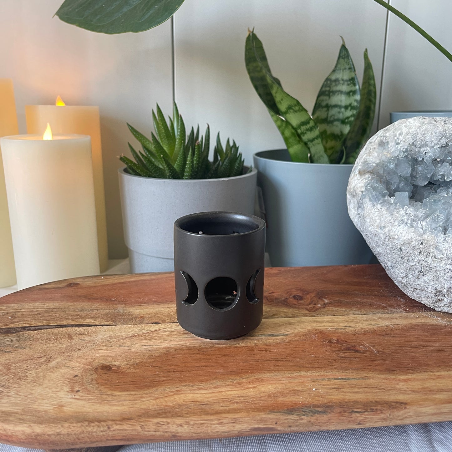 Triple Moon Tea Light Holder