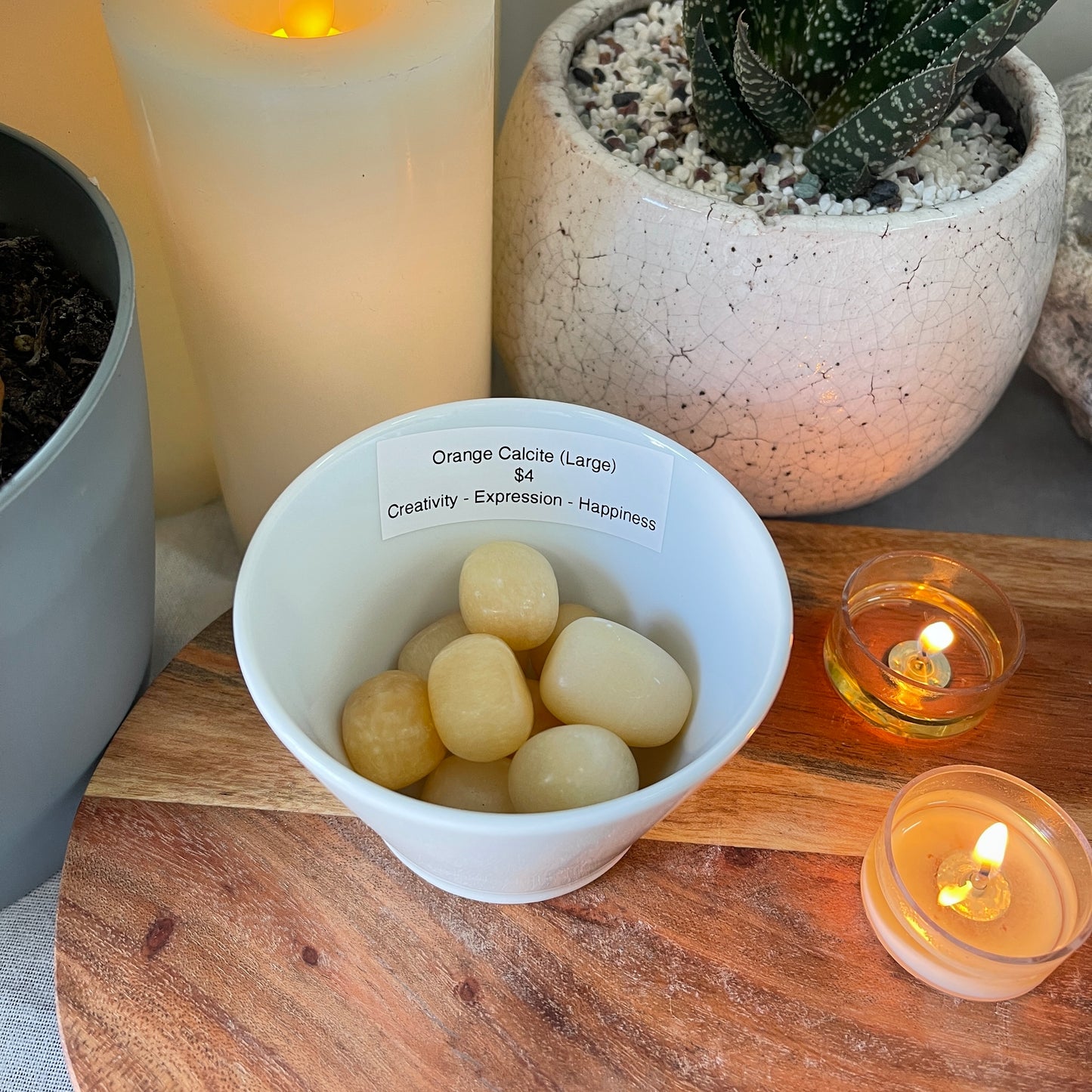 Orange Calcite (Large) - Tumbled