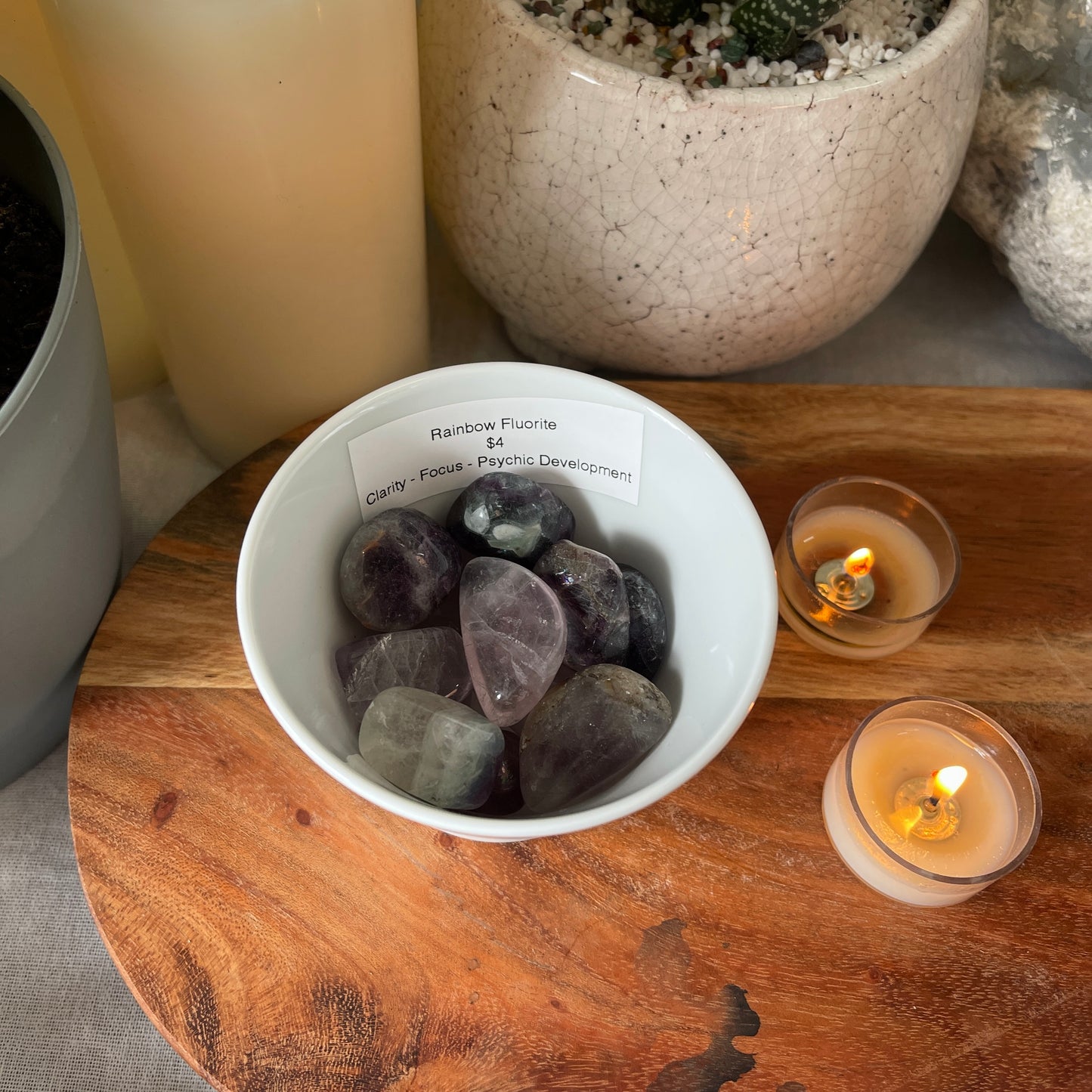 Rainbow Fluorite - Tumbled