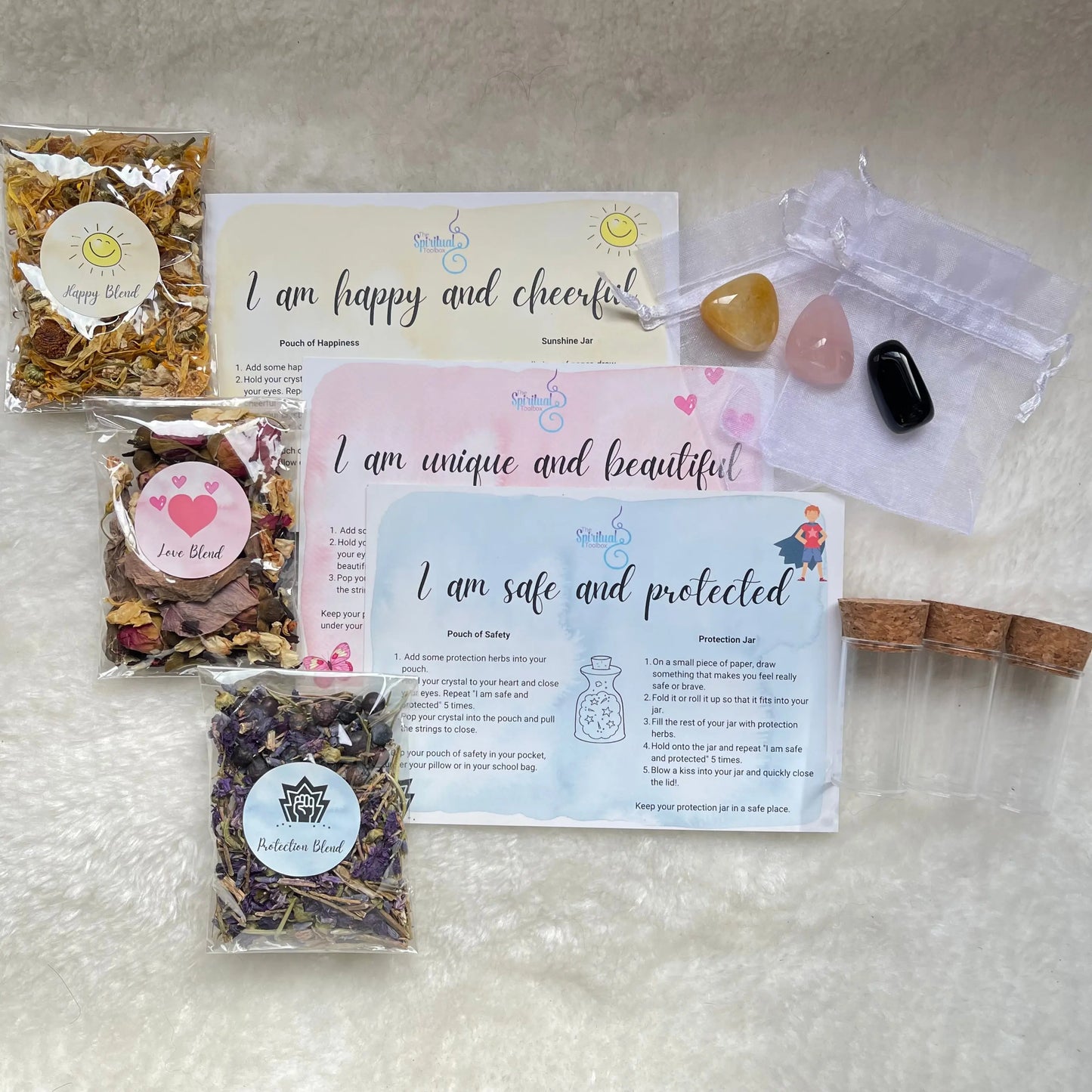Kids Spell Jar & Intention Pouch Kit The Spiritual Toolbox