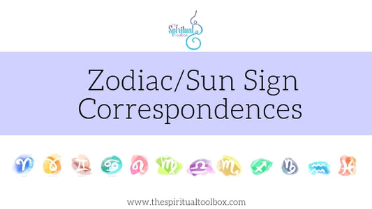 Astrological Zodiac // Sun Sign Crystal Correspondences
