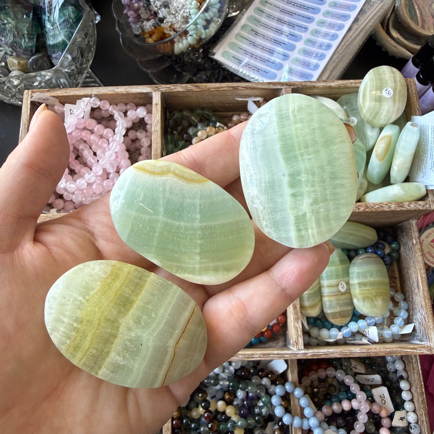 Caribbean Calcite Palm Stone