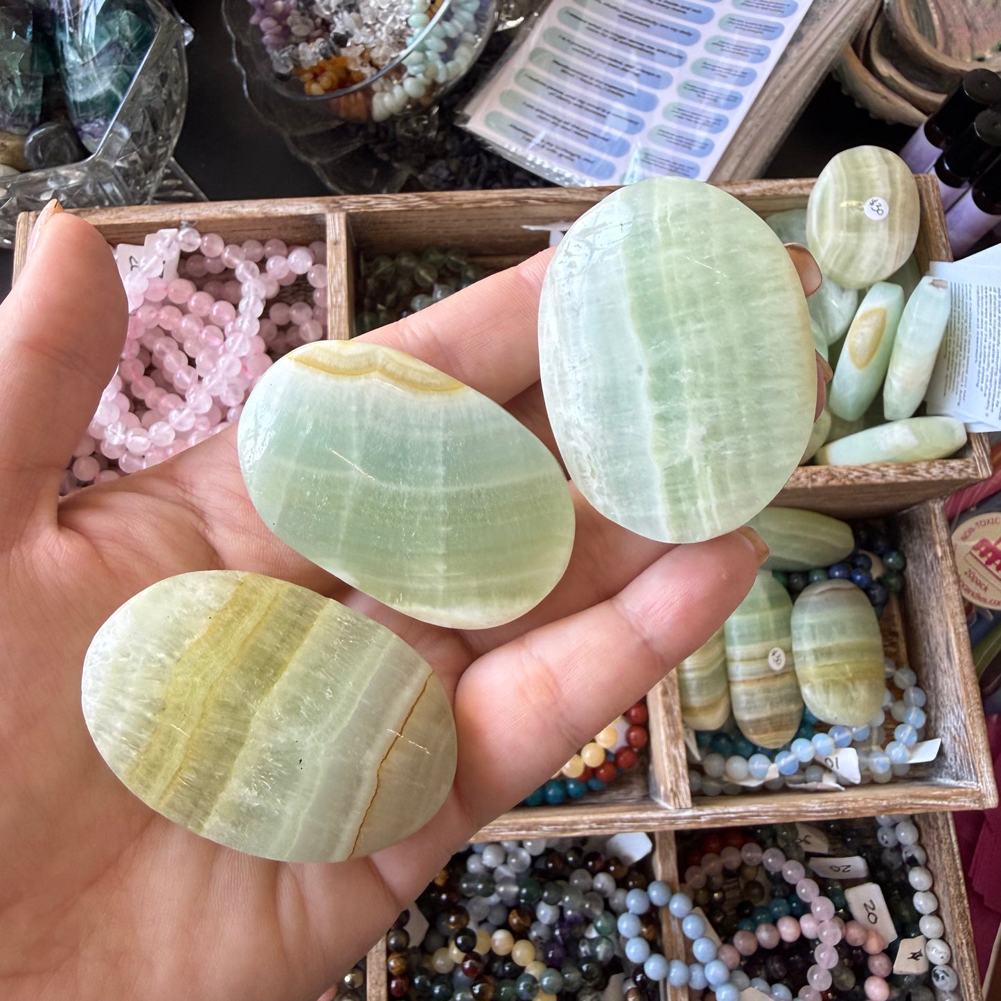 Caribbean Calcite Palm Stone
