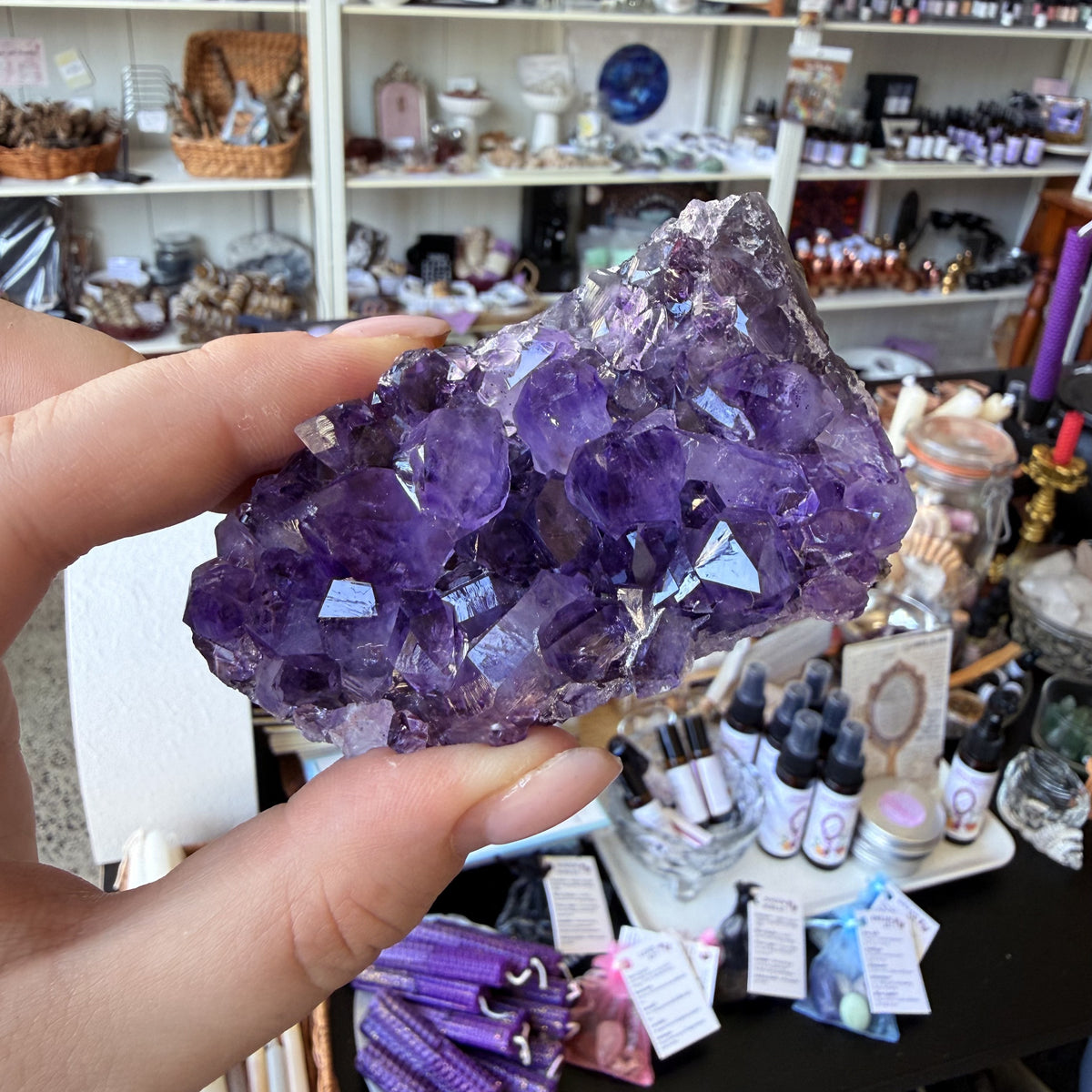 Amethyst Cluster - Deep Purple Chunk
