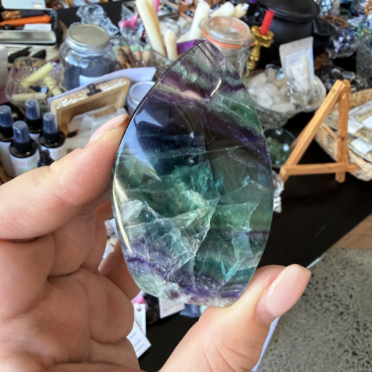 Rainbow Fluorite - Flame