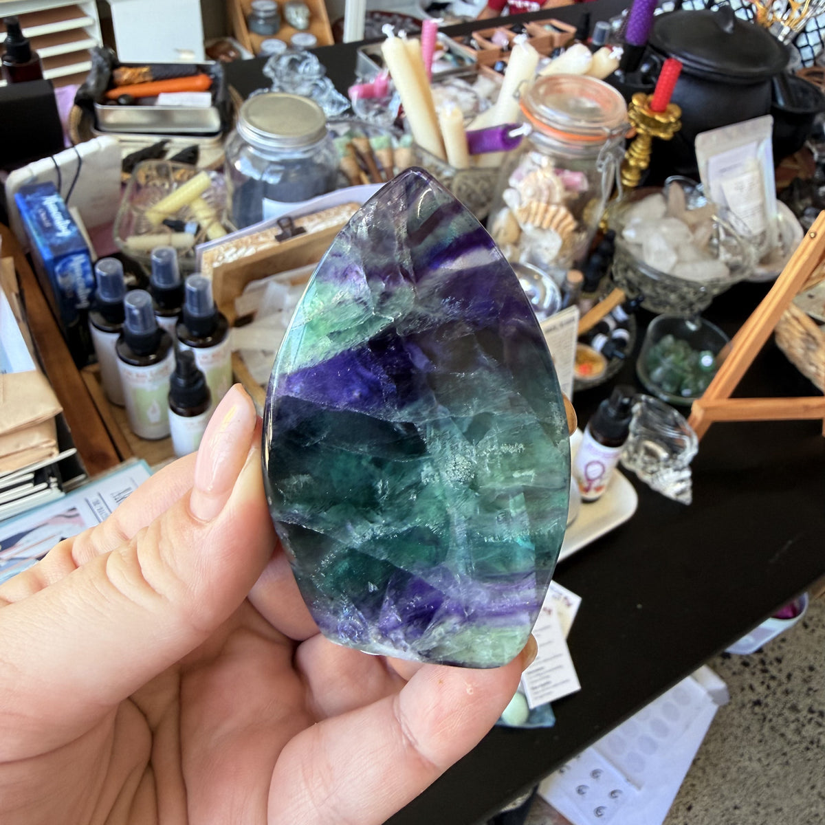 Rainbow Fluorite - Flame