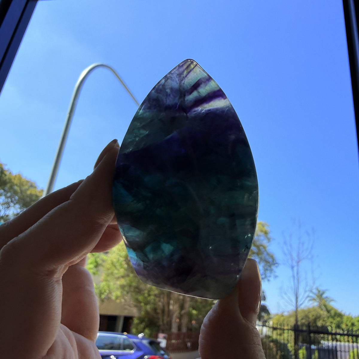 Rainbow Fluorite - Flame