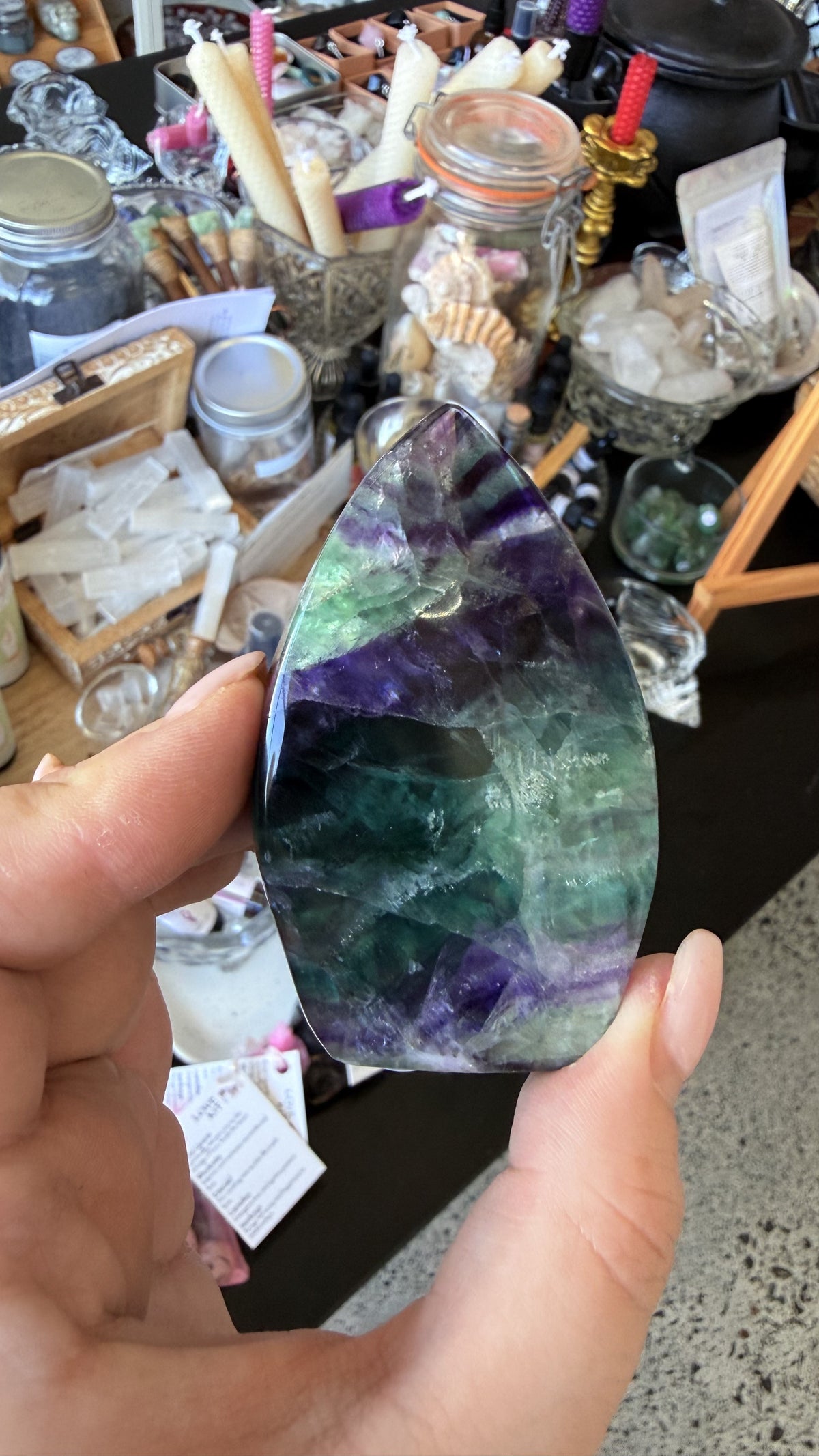 Rainbow Fluorite - Flame