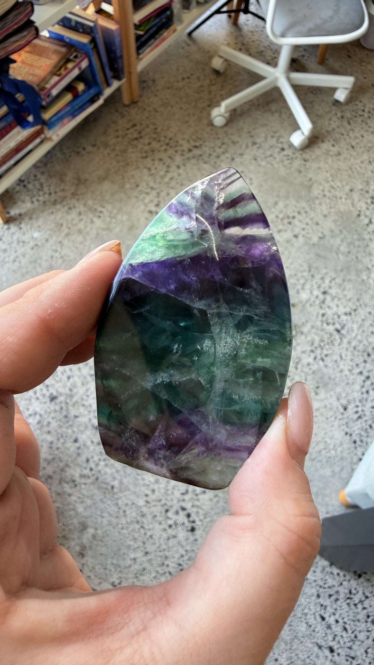 Rainbow Fluorite - Flame