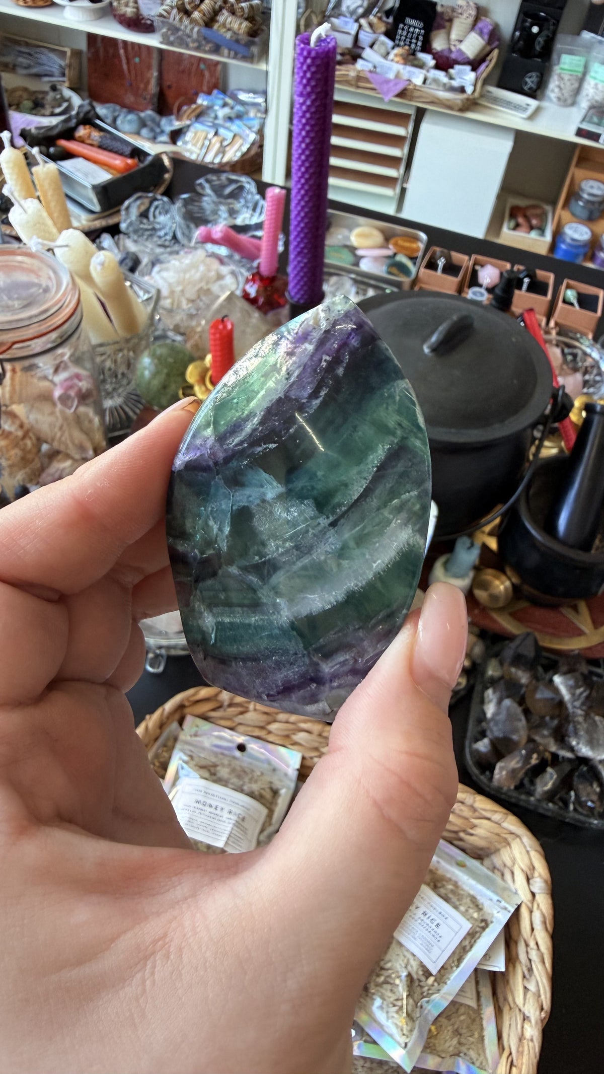 Rainbow Fluorite - Flame