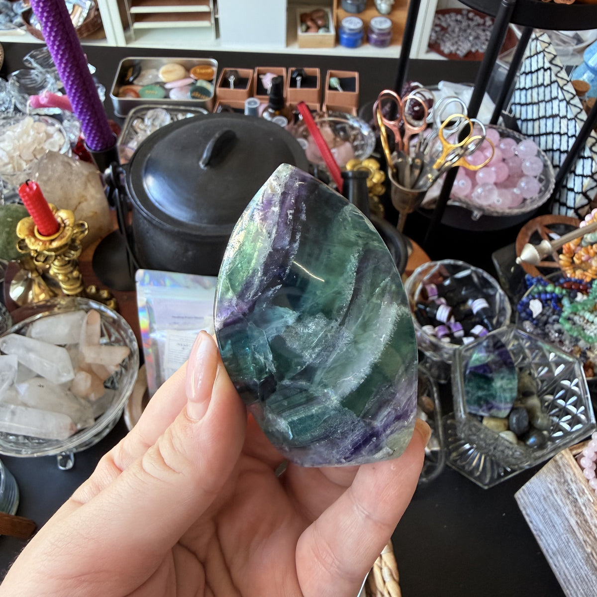 Rainbow Fluorite - Flame