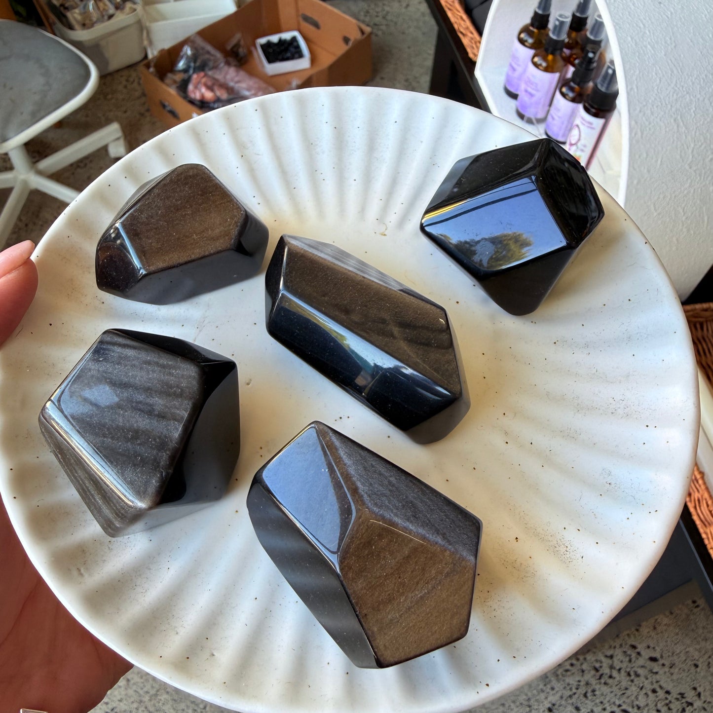 Silver Sheen Obsidian Freeform