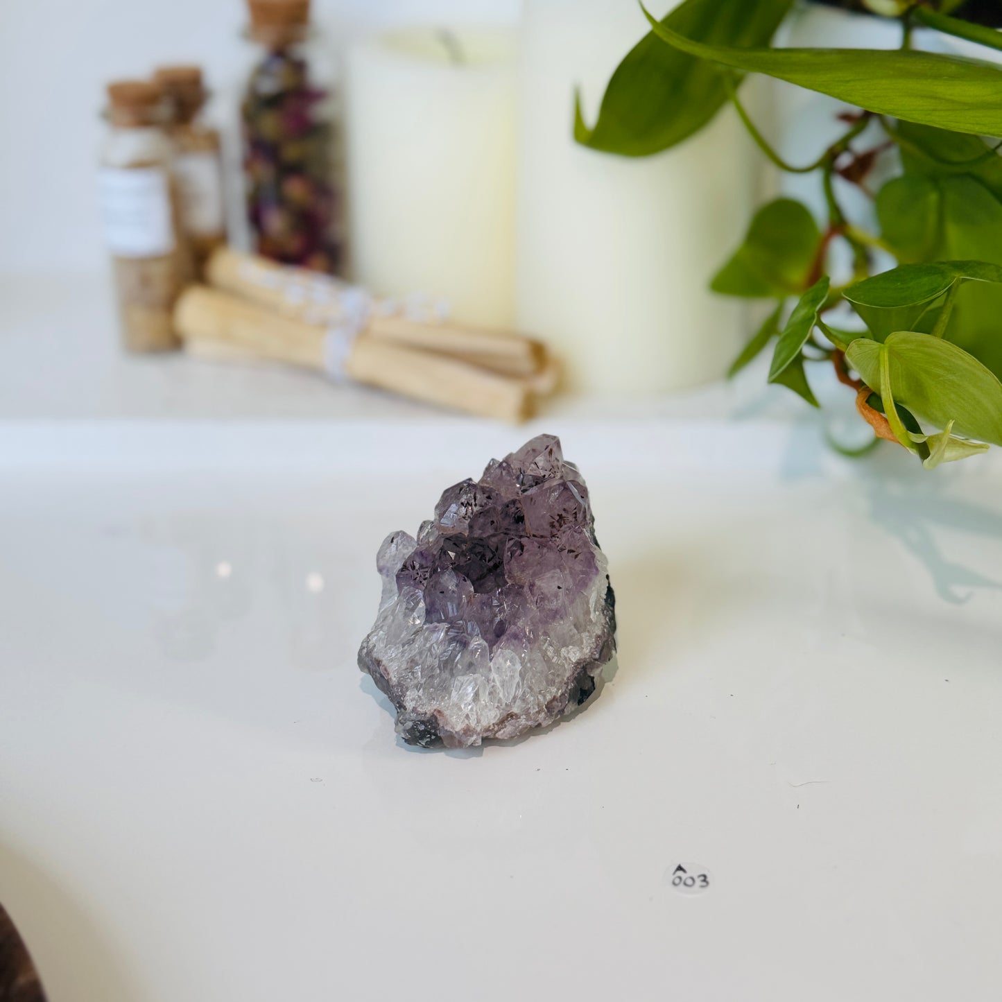 Amethyst Cluster A003 | Addictions - Protection - Intuition