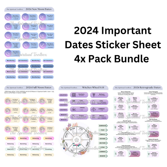Sticker Sheets | 2024 Dates Bundle