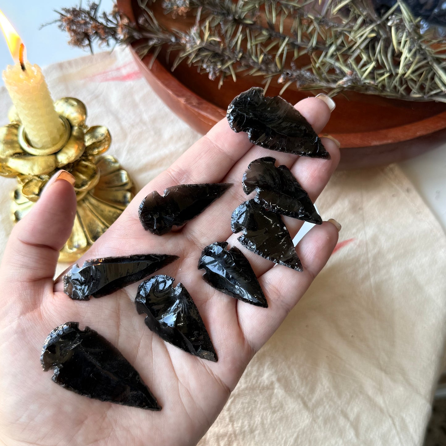 Black Obsidian Small - Arrowheads