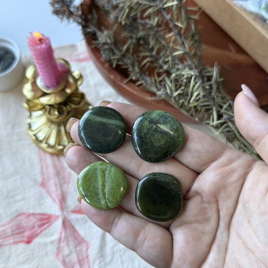 Green Jade - Flat Stone