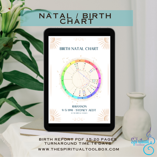 Birth/Natal Chart + Report PDF
